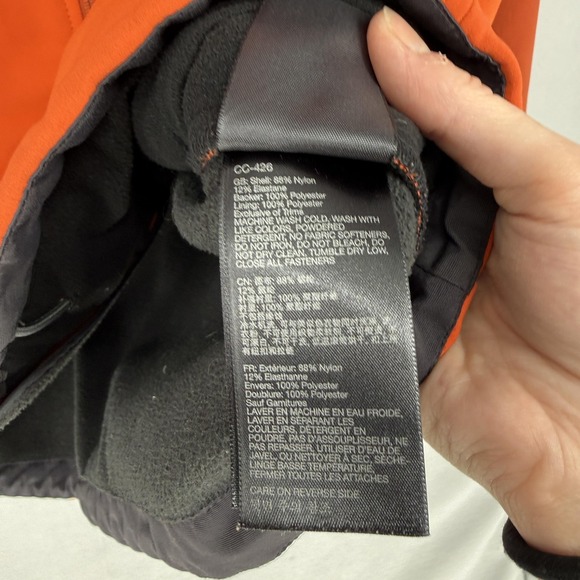 Marmot Jacket Mens XL Orange Softshell Full Zip Fleece Lined Outdoor Hiking - Picture 9 of 10